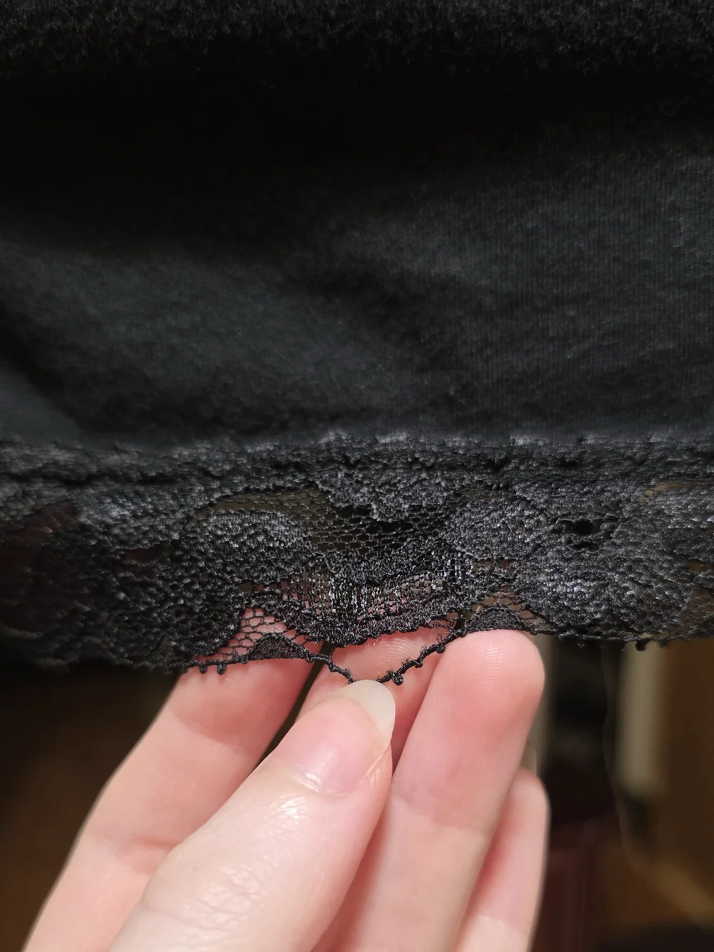 No Boundaries Y2K Black Lace Trim Cami Tank Top